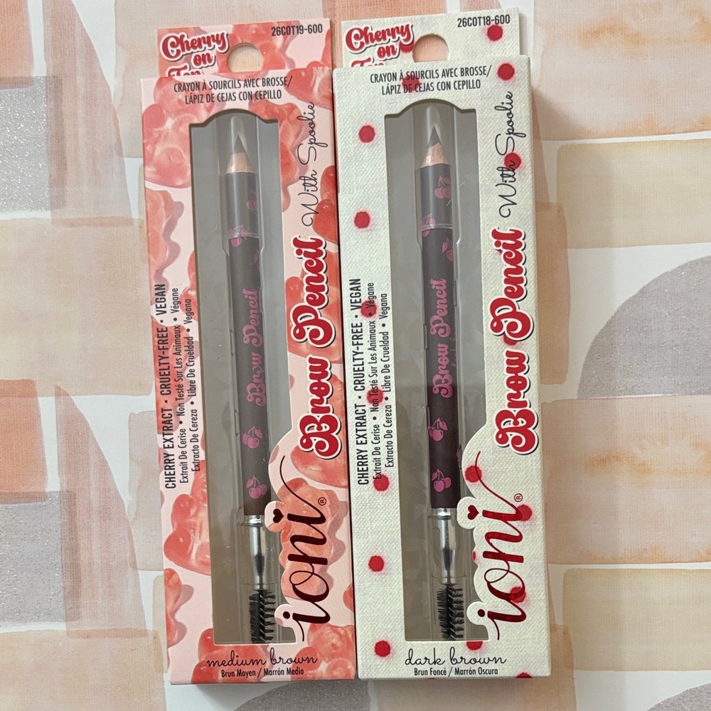 ioni Brow Pencil with Spoolie - Medium Brown / Dark Brown